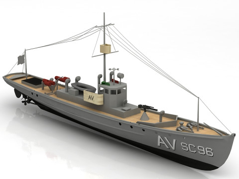 美国海军反潜追击者 3D 模型