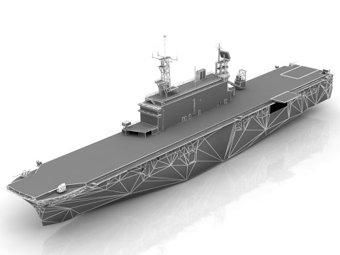 Porte-avions USS Tarawa LHA-1 Modèle 3D
