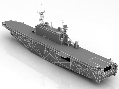 Porte-avions USS Tarawa LHA-1 Modèle 3D