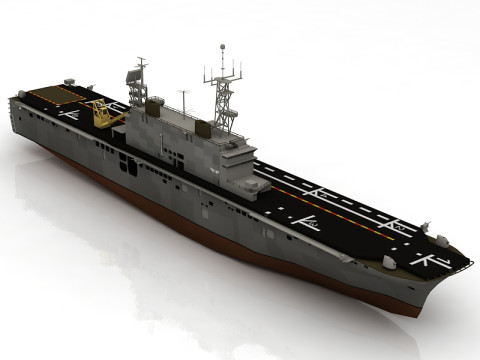 Porte-avions USS Tarawa LHA-1 Modèle 3D