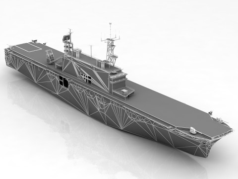 Porte-avions USS Tarawa LHA-1 Modèle 3D