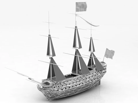 HMS Victory Flagship 3D Model