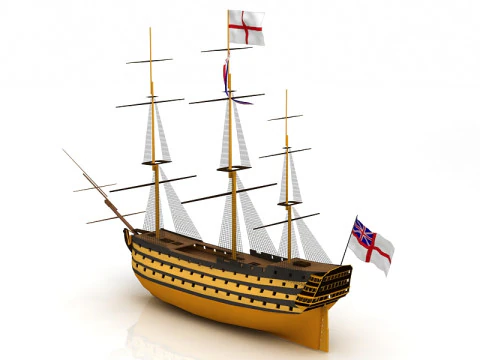 HMS Victory Flagship 3D Model
