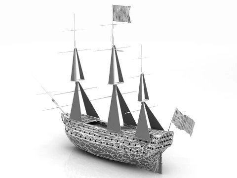 HMS Victory Flagship 3D Model