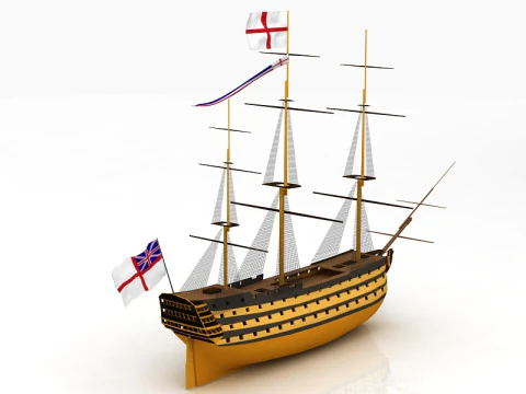 HMS Victory Flagship 3D Model