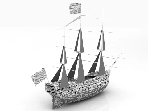 HMS Victory Flagship 3D Model