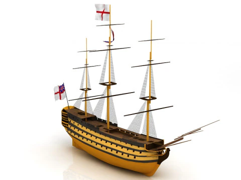 HMS Victory Flagship 3D Model