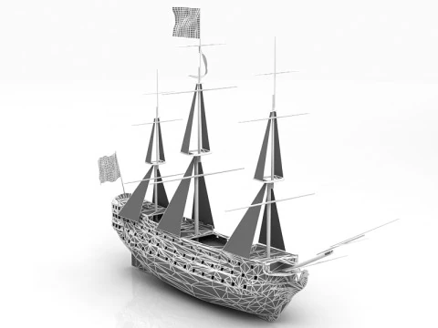 HMS Victory Flagship 3D Model