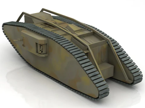 British Mark V Tank 3D Model