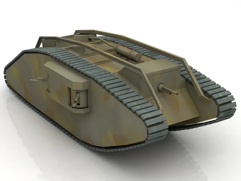 British Mark V Tank 3D Model