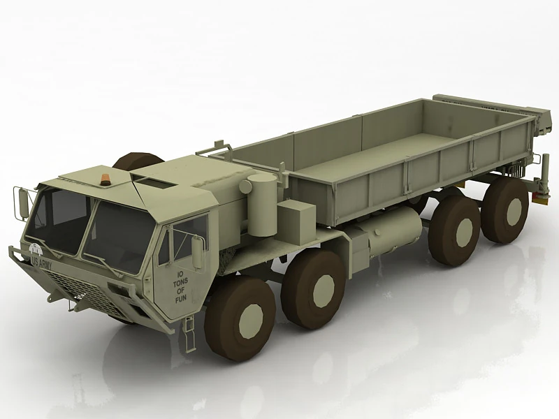 M977 Hemtt Military Heavy Truck Vehicle 3D Model .c4d .max .obj .3ds .fbx .stl .blend 