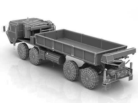 M977 Hemtt Military Heavy Truck Vehicle 3D Model