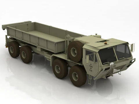 M977 Hemtt Military Heavy Truck Vehicle 3D Model