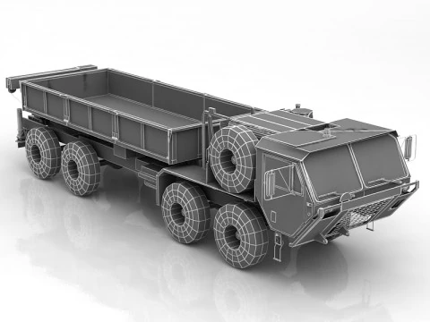 M977 Hemtt Military Heavy Truck Vehicle 3D Model