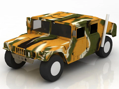 Humvee militare HMMWV Modello 3D