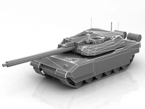 Tanque de batalha principal AMX-56 Leclerc Fran&ccedil;a Modelo 3D