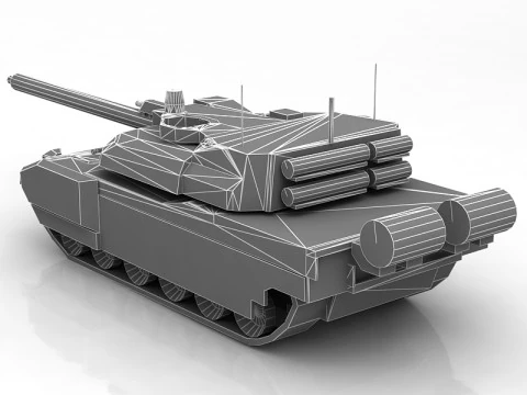 Tanque de batalha principal AMX-56 Leclerc Fran&ccedil;a Modelo 3D