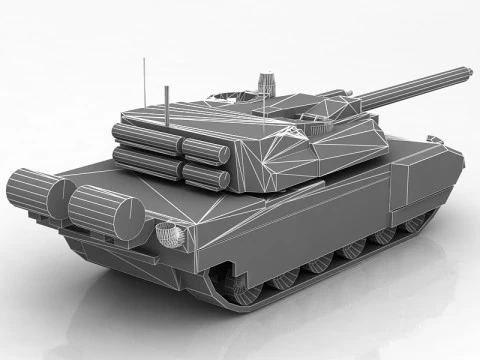 Tanque de batalha principal AMX-56 Leclerc Fran&ccedil;a Modelo 3D