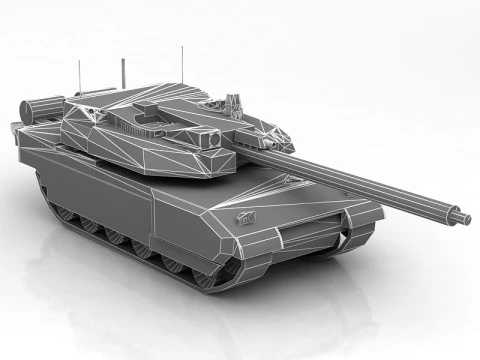 Tanque de batalha principal AMX-56 Leclerc Fran&ccedil;a Modelo 3D
