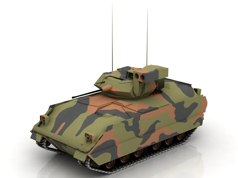 M2A2 Infantry Fighting Vehicle 3D Model .c4d .max .obj .3ds .fbx .stl .blend 