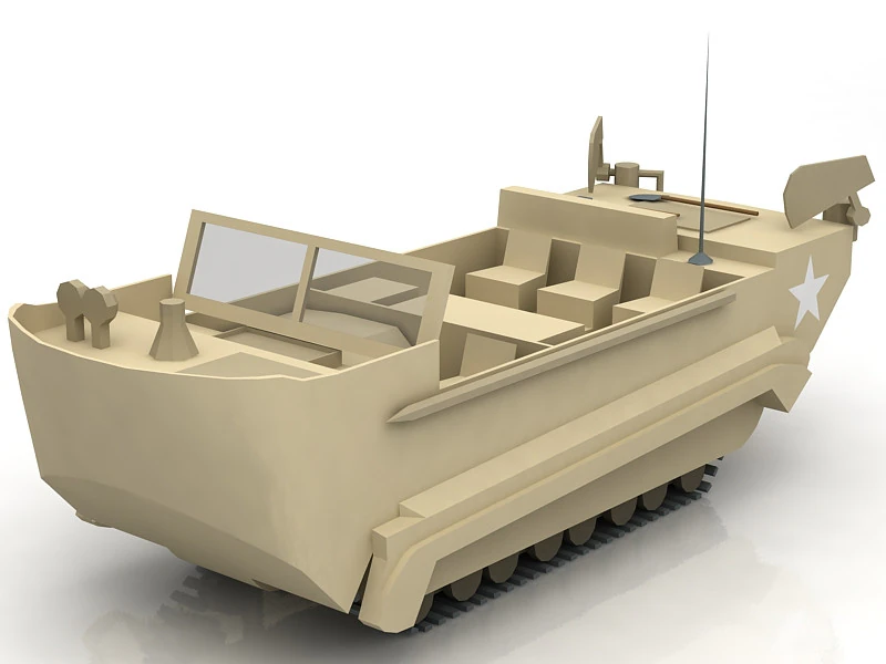 M29 Weasel Military Tank 3D Model .c4d .max .obj .3ds .fbx .stl .blend
