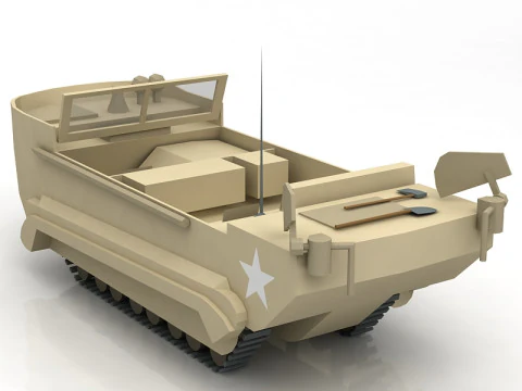 M29 Weasel Military Tank 3D Model