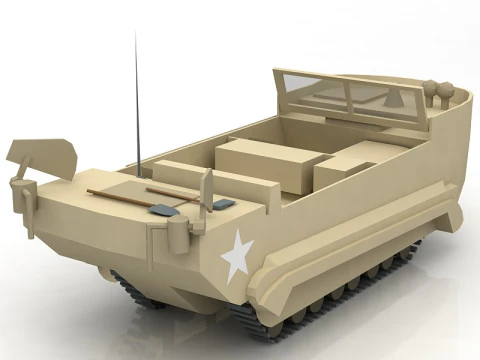 M29 Weasel Military Tank 3D Model