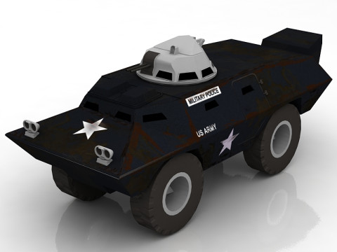 V100装甲巡逻车 3D 模型