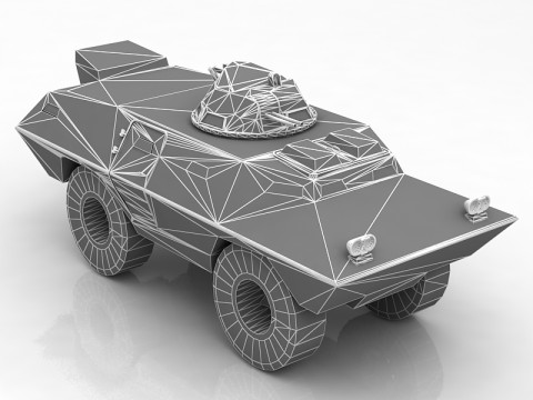 V100装甲巡逻车 3D 模型