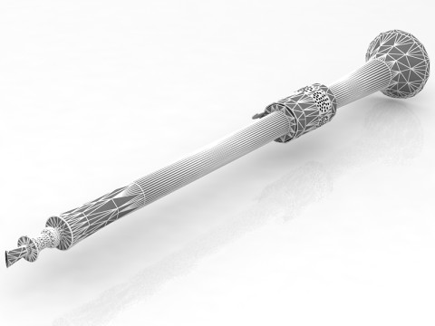 中世纪乐器 Alto Shawm 3D 模型