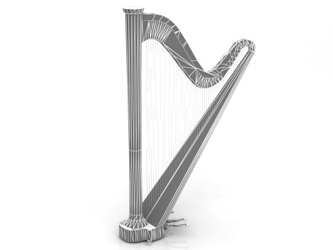 Harp 3D Model
