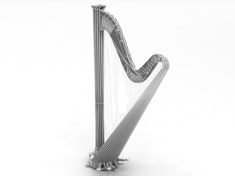 Harp 3D Model