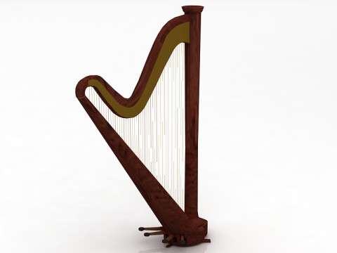 Harp 3D Model