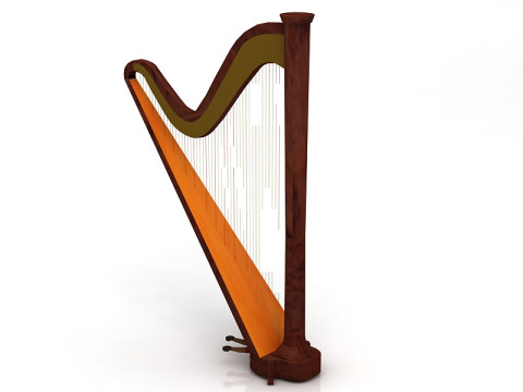 Harp 3D Model