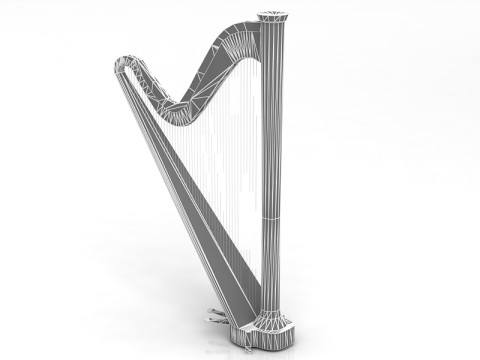 Harp 3D Model