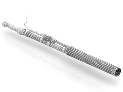 Instrumento Musical Fagote Modelo 3D