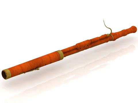 Bassoon Musical Instrument 3D Model