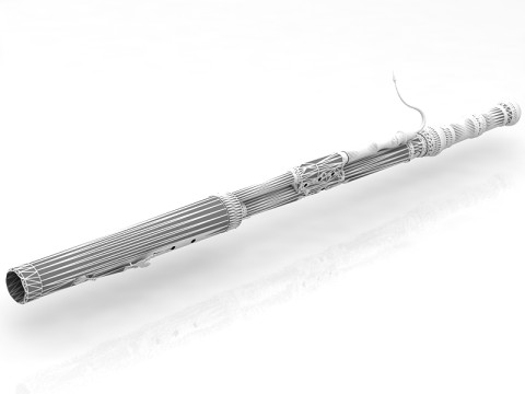 Instrumento Musical Fagote Modelo 3D