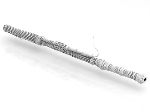 Instrumento Musical Fagote Modelo 3D