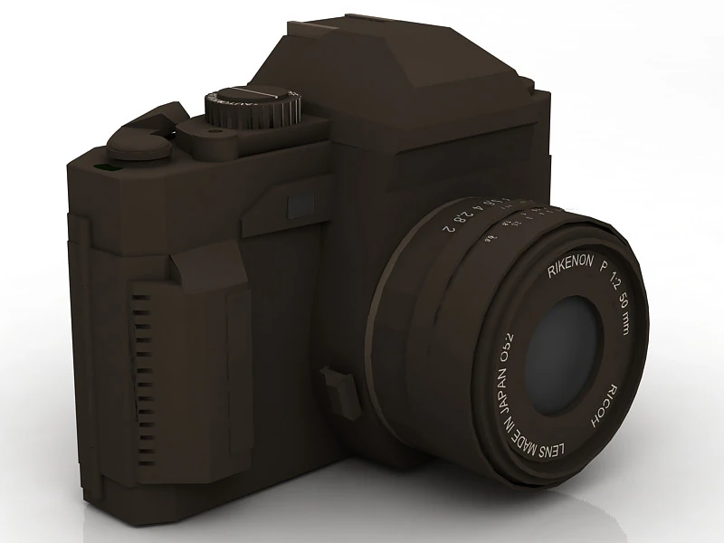 Cosina Photo Camera 3D Model .c4d .max .obj .3ds .fbx .stl .blend