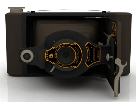 Vintage Kodak Photo Camera 3D Model