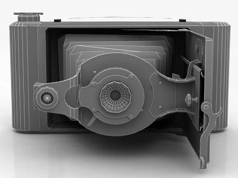Vintage Kodak Photo Camera 3D Model