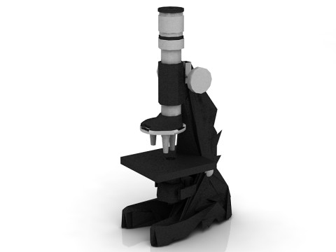 Mikroskop 3D Modell