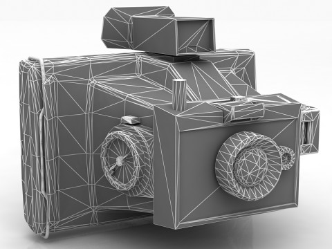 Полароидная камера 3D Модель