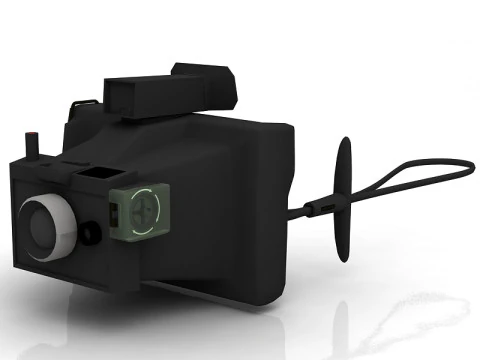 Kamera Polaroid Model 3D