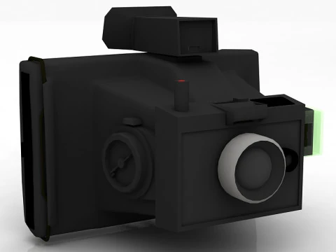 Fotocamera Polaroid Modello 3D