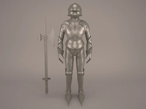 Armadura de cavaleiro medieval Modelo 3D