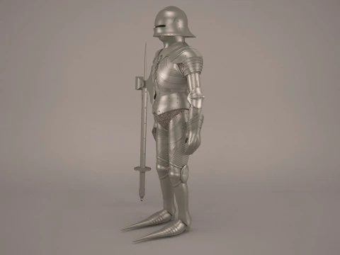 Medieval knight armor 3D Model