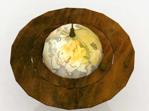 Globe Vintage 3D Model