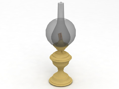 오일램프 3D 모델
